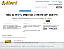 Tablet Screenshot of ofertas.citiservi.com.br