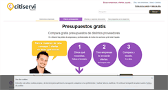 Desktop Screenshot of presupuestos.citiservi.es