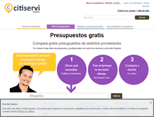 Tablet Screenshot of presupuestos.citiservi.es